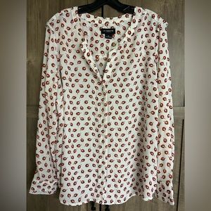 Liz Claiborne women’s button down blouse shirt